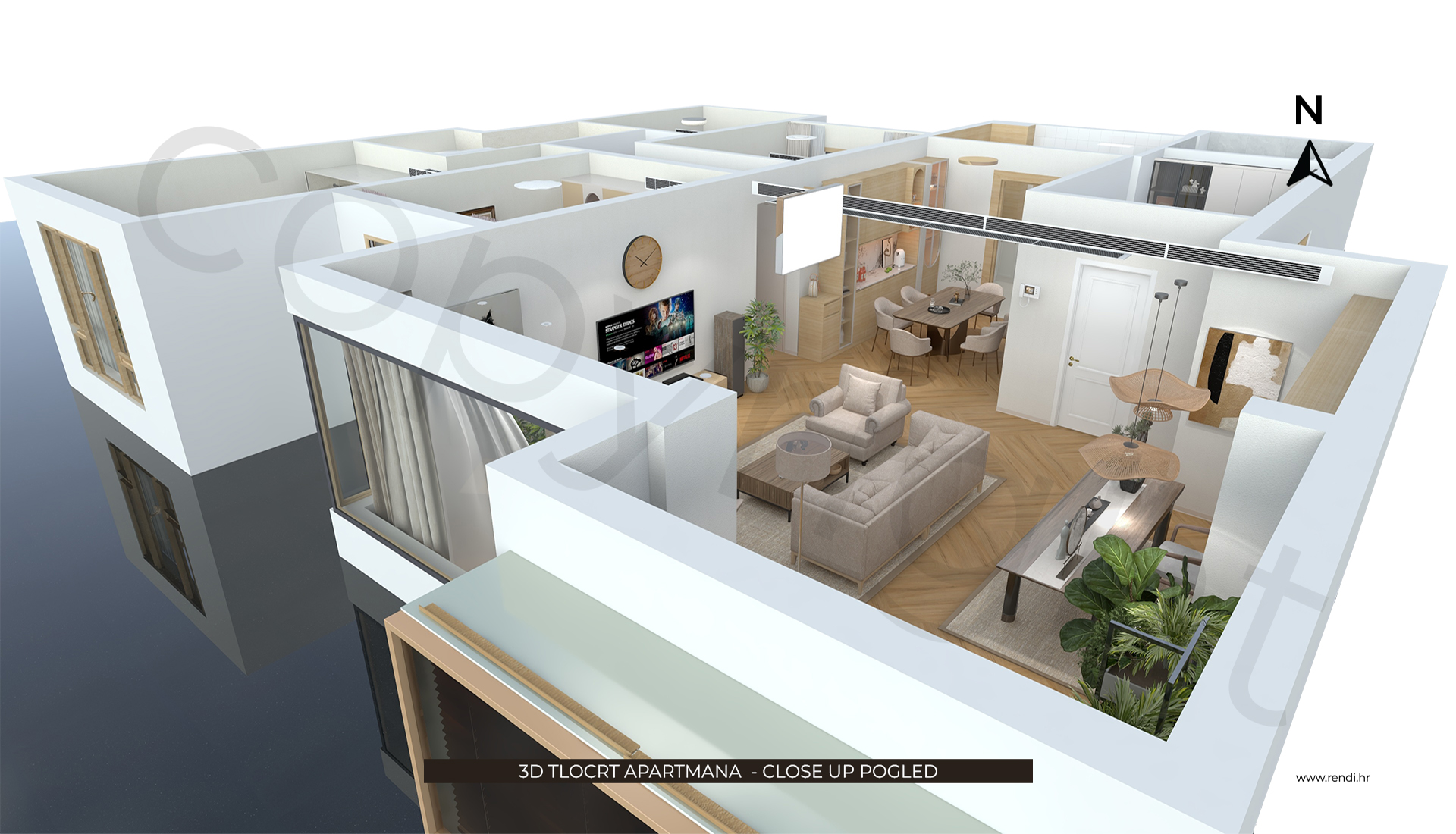 3D TLOCRT APARTMANA_ CLOSE UP POGLED